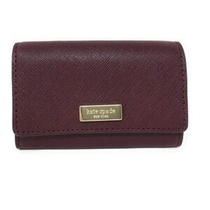 Kate Spade Laurel Way Christine Small Wallet Cherrywood Saffiano NWT